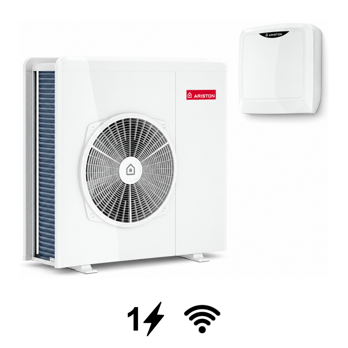 Ariston Nimbus Pocket 80 M NET R32 monoblokk levegő-víz hőszivattyú, 8 kW (3301872)