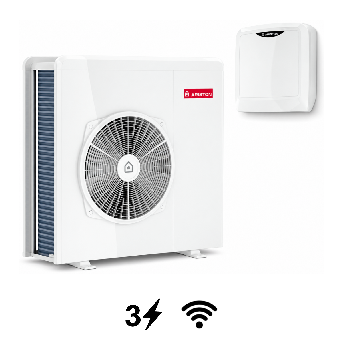 Ariston Nimbus Pocket 80 M-T NET R32 monoblokk levegő-víz hőszivattyú, 8 kW (3301873)