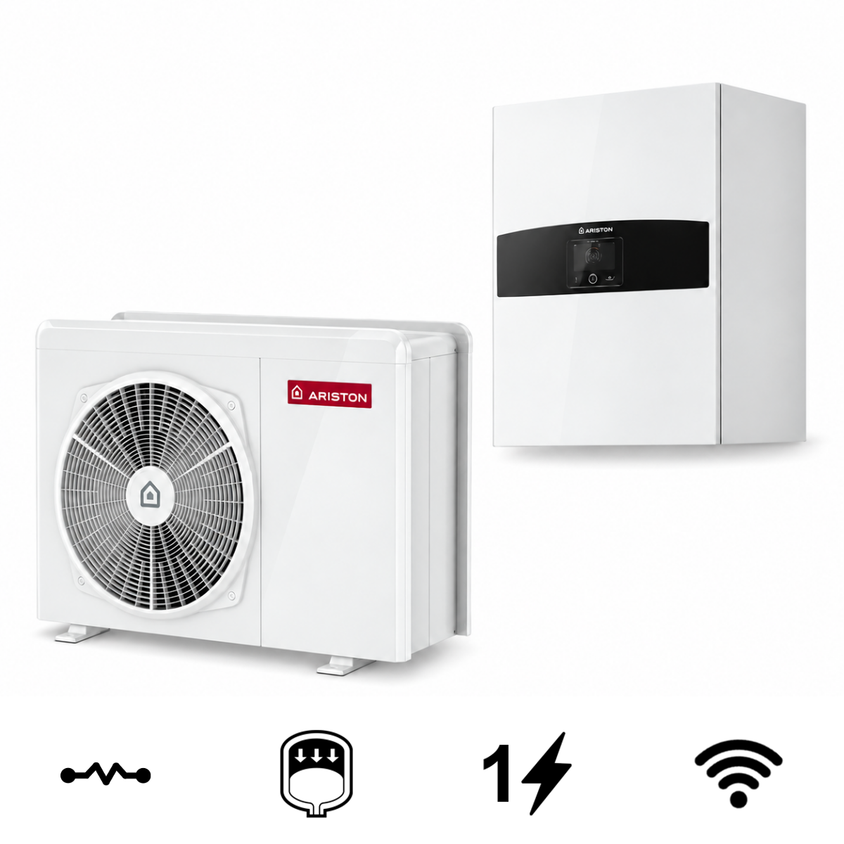 Ariston Nimbus Plus 50 S NET R32 split levegő-víz hőszivattyú, 5 kW (3301887)