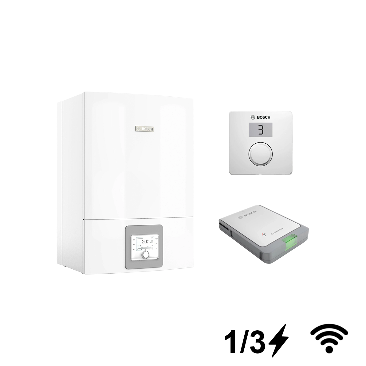 Bosch Compress 6000 AWE 5-9 monovalens monoblokk levegő-víz hőszivattyú beltéri egység (7738601307)