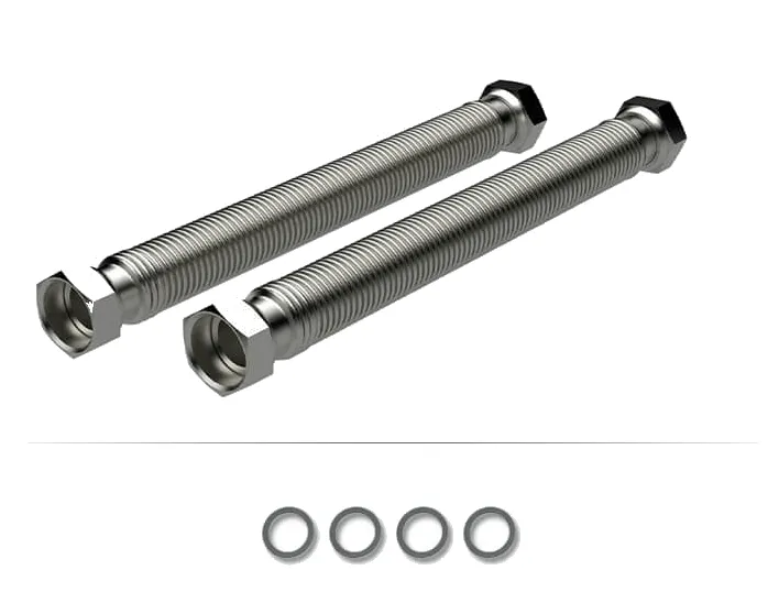 Bosch flexibilis rozsdamentes acél tömlő, kültéri egység álló és fali bekötéséhez, 200-400 mm  (8738214739)