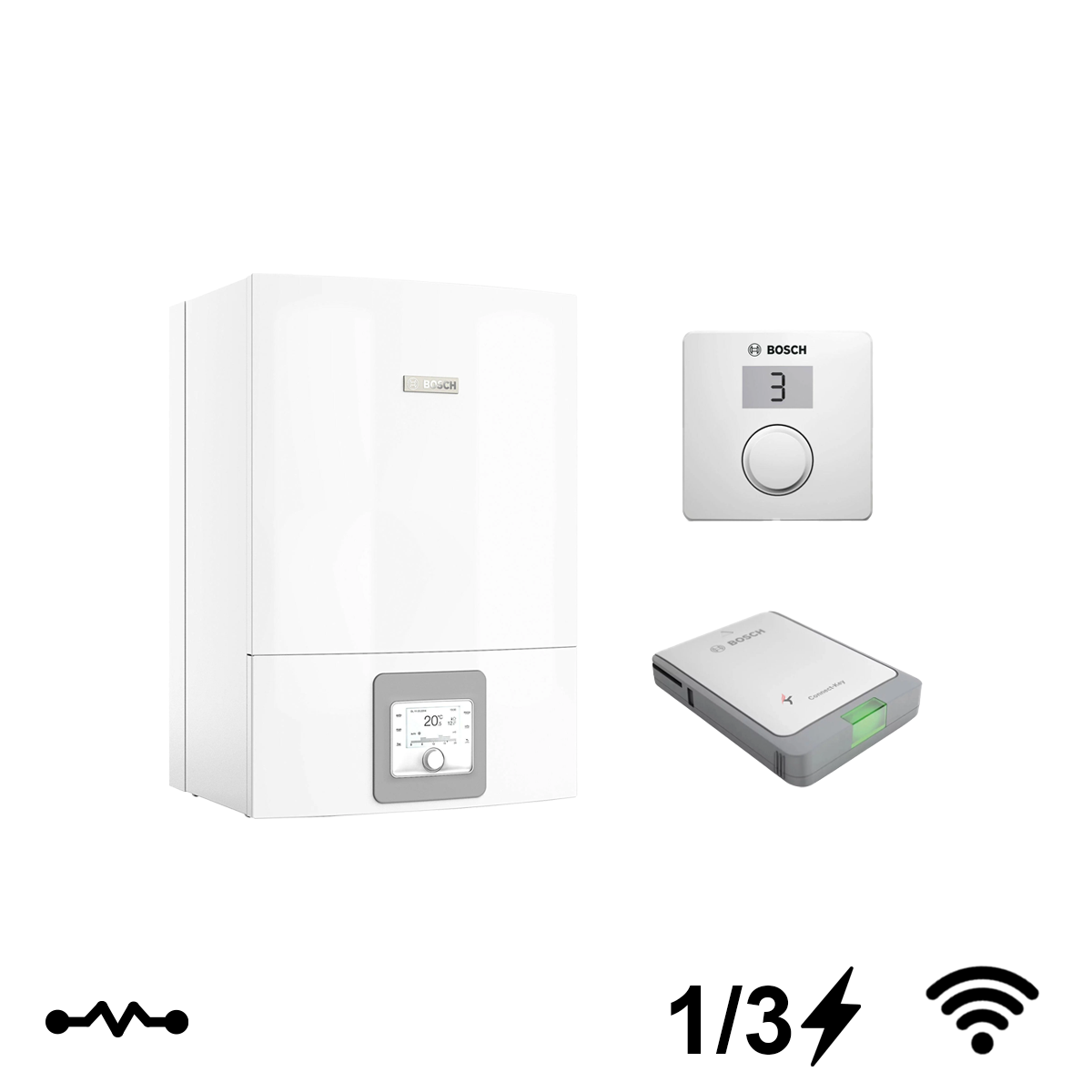 Bosch Compress 3400i AWS 10 E monovalens split levegő-víz hőszivattyú, beltéri egység (7738602256)