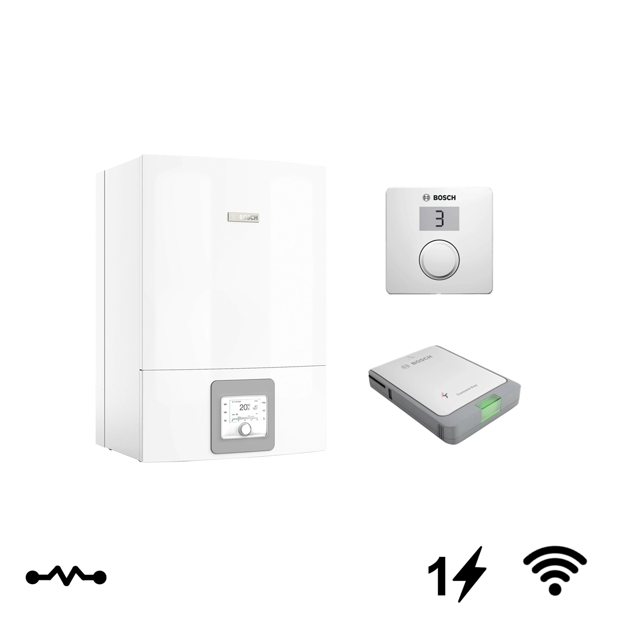 Bosch Compress 3400i AWS 14 B bivalens split levegő-víz hőszivattyú, beltéri egység (7738602271)